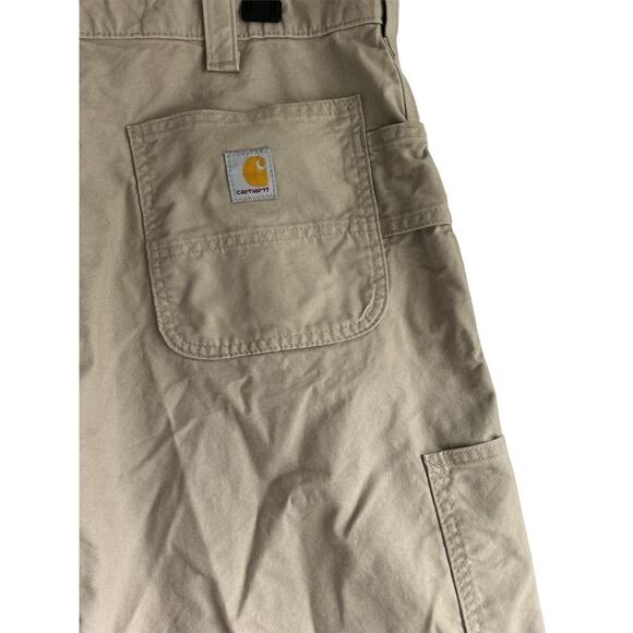Carhartt Men’s Size 36 Loose Fit‎ Utility Tan Cargo Shorts - Picture 5 of 8